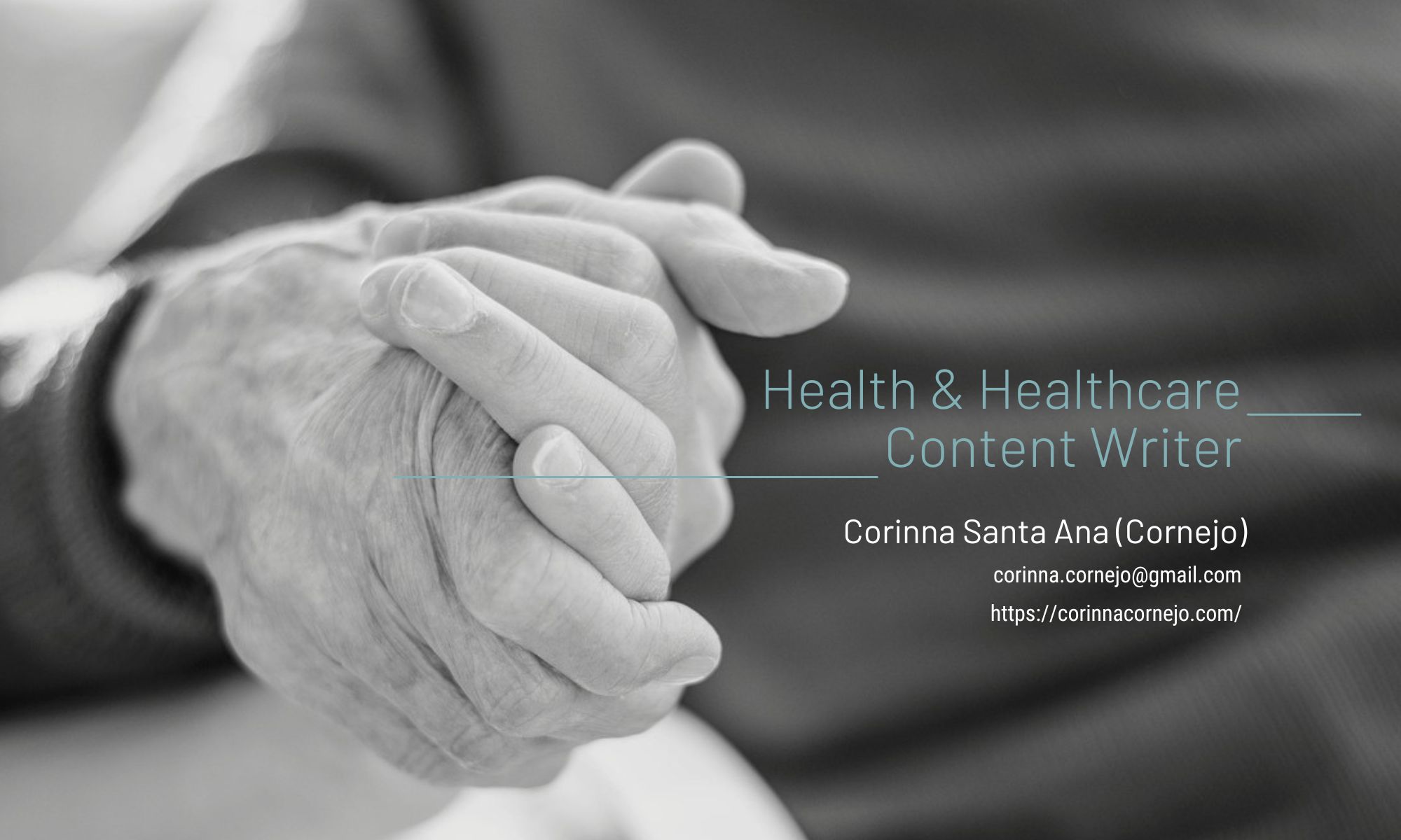 Corinna Cornejo Freelance Health & Healthcare Content Writer